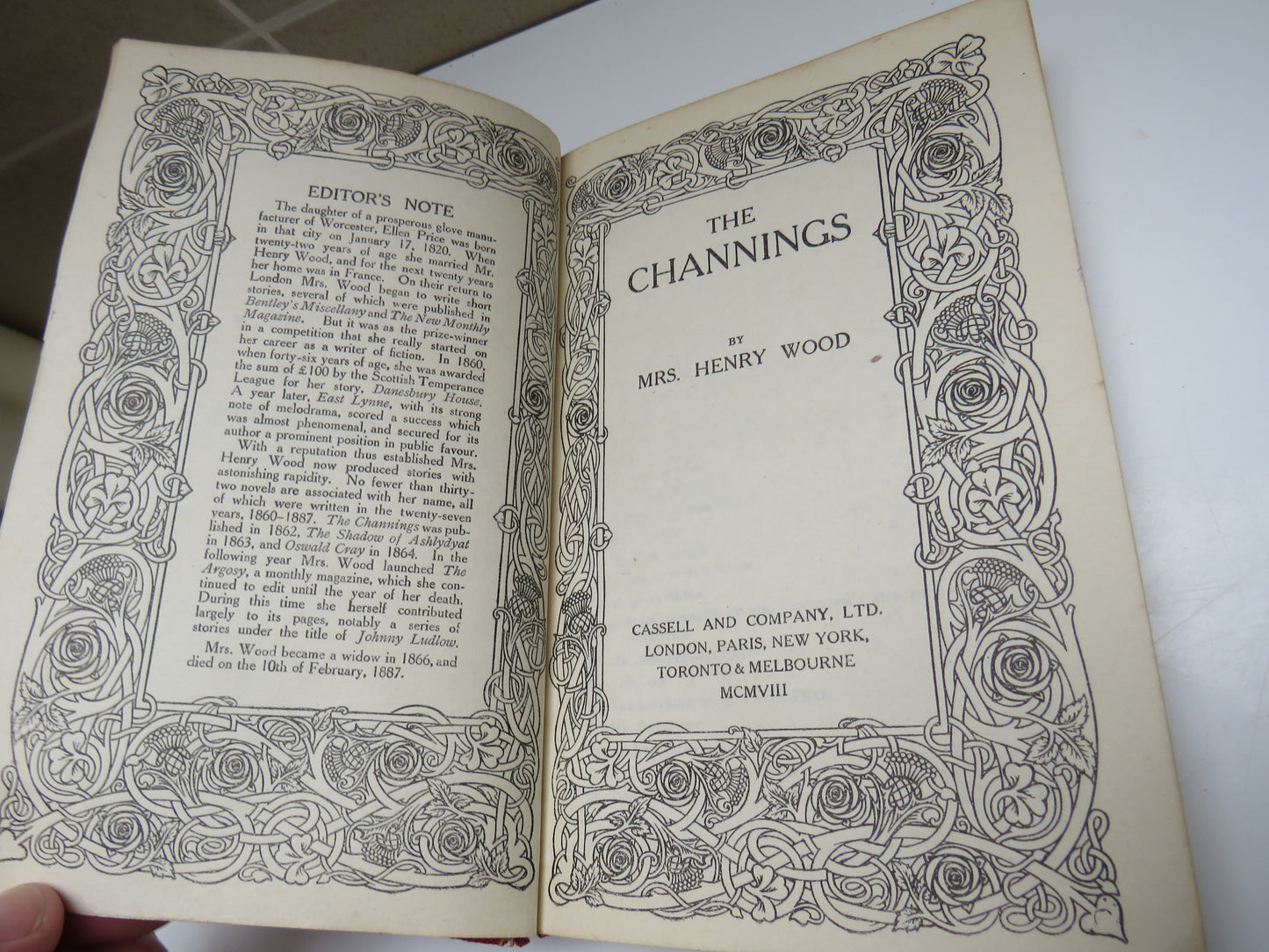 The Channings By Mrs Henry Wood 1908