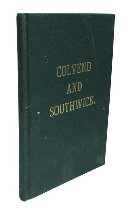 Handbook of The United Parishes of Colvend and Southwick By W. R. M'Diarmid 2nd Ed 1895 - 1992 Repri book front cover