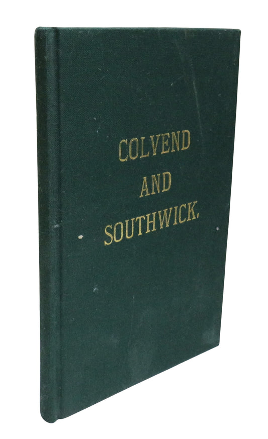 Handbook of The United Parishes of Colvend and Southwick By W. R. M'Diarmid 2nd Ed 1895 - 1992 Reprint