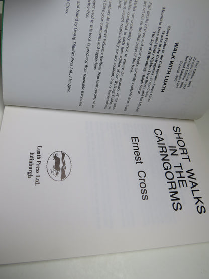 Short Walks In The Cairngorms By Ernest Cross 1997 book image 3