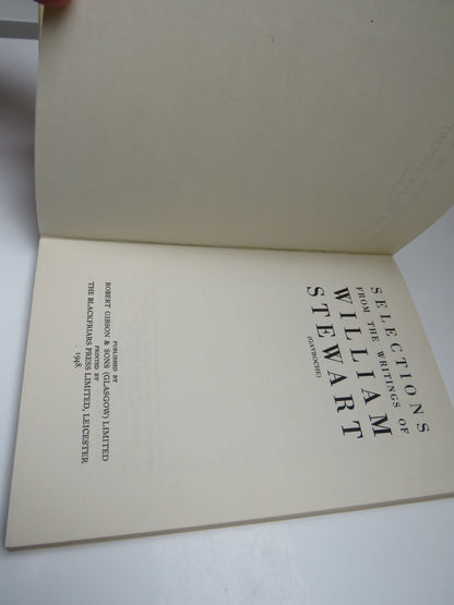 Selections From The Writings of William Stewart (Gavroche) 1948 book image 4