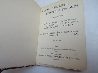 Royal Descents: Scottish Records I. How To Trace A Descent From Royalty II. The Scottish Records 190 book image 4