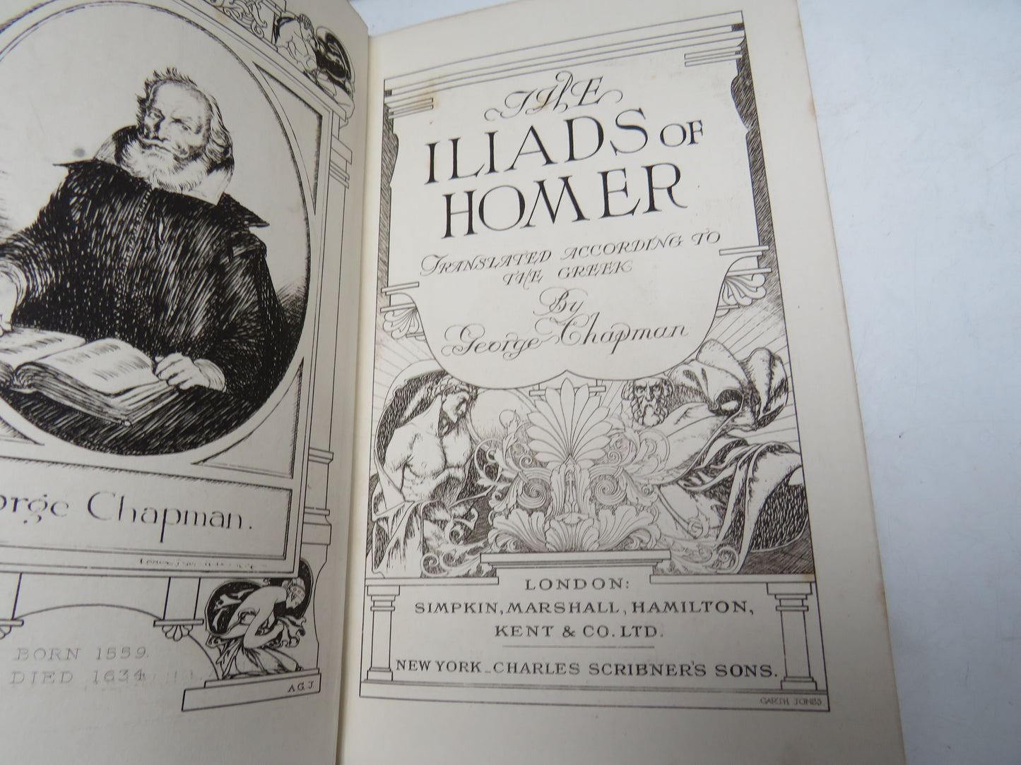 The Iliads of Homer Translated According To The Greek By George Chapman