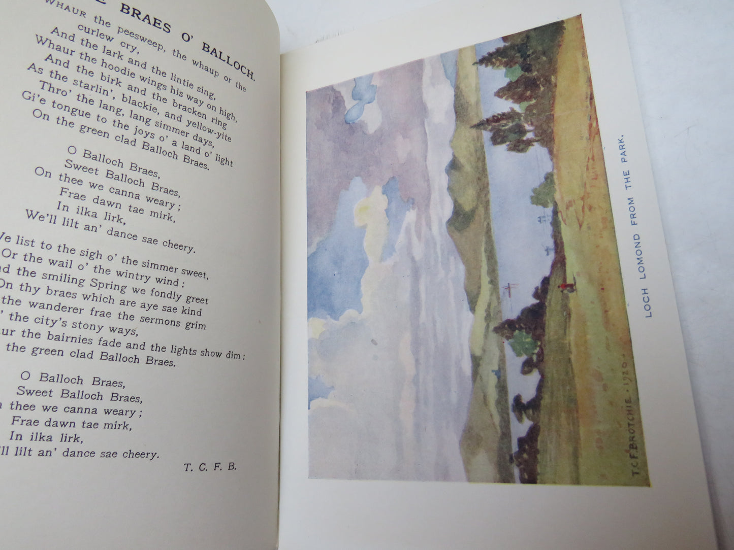 Loch Lomond Park and The Braes O' Balloch By T. C. F. Brotchie 1920