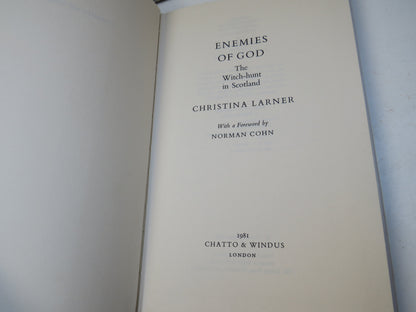 Enemies of God The Witch-Hunt In Scotland By Christina Larner 1981 book image 4