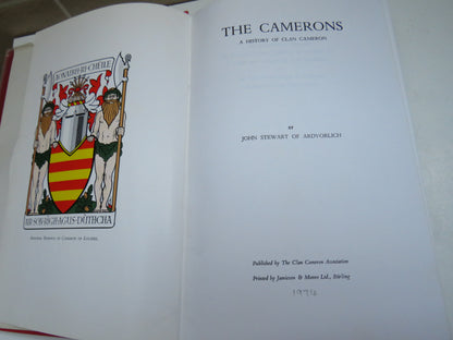 The Camerons A History of Clan Cameron By John Stewart of Ardvorlich 1974 book image 4