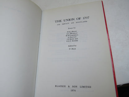 The Union of 1707 Its Impact On Scotland Essays By P W J Riley, A L Murray, R H Campbell, A Fenton,  book image 4