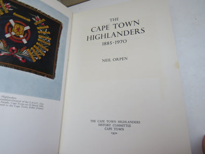 The Cape Town Highlanders 1885-1970 By Neil Orpen 1970 book image 3