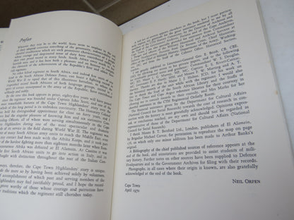 The Cape Town Highlanders 1885-1970 By Neil Orpen 1970 book image 5