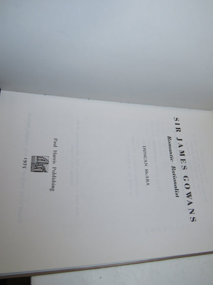 Sir James Gowans Romantic Rationalist By Duncan McAra 1975 book image 4
