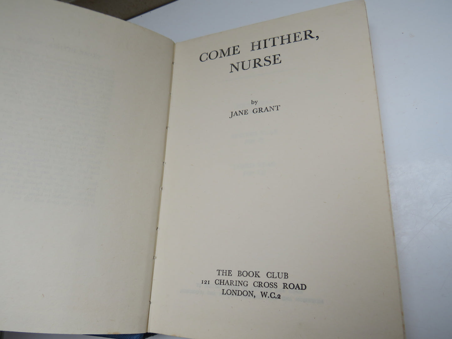 Come Hither, Nurse By Jane Grant