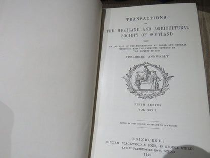1900-1924 Transactions Of The Highland and Agricultural Society of Scotland 22 Volumes book image 14