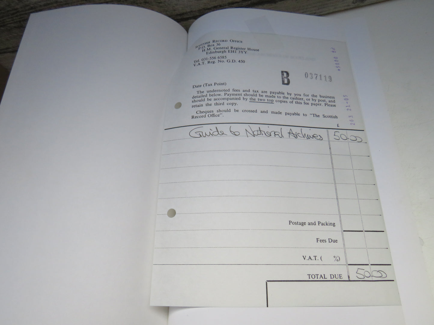 Guide To The National Archives of Scotland Scottish Record Office 1996