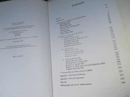 Guide To The National Archives of Scotland Scottish Record Office 1996