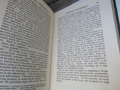 Suggestion and Autosuggestion A Psycological and Pedagogical Study Based Upon The Investigations Made By The New Nancy School by Charles Baudouin 1921