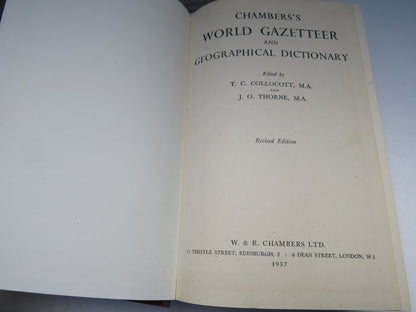 Chambers's World Gazetteer and Geographical Dictionary 1957