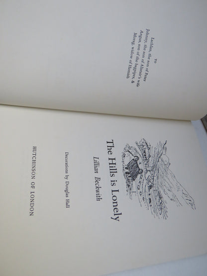 The Hills is Lonely By Lilian Beckwith 1967