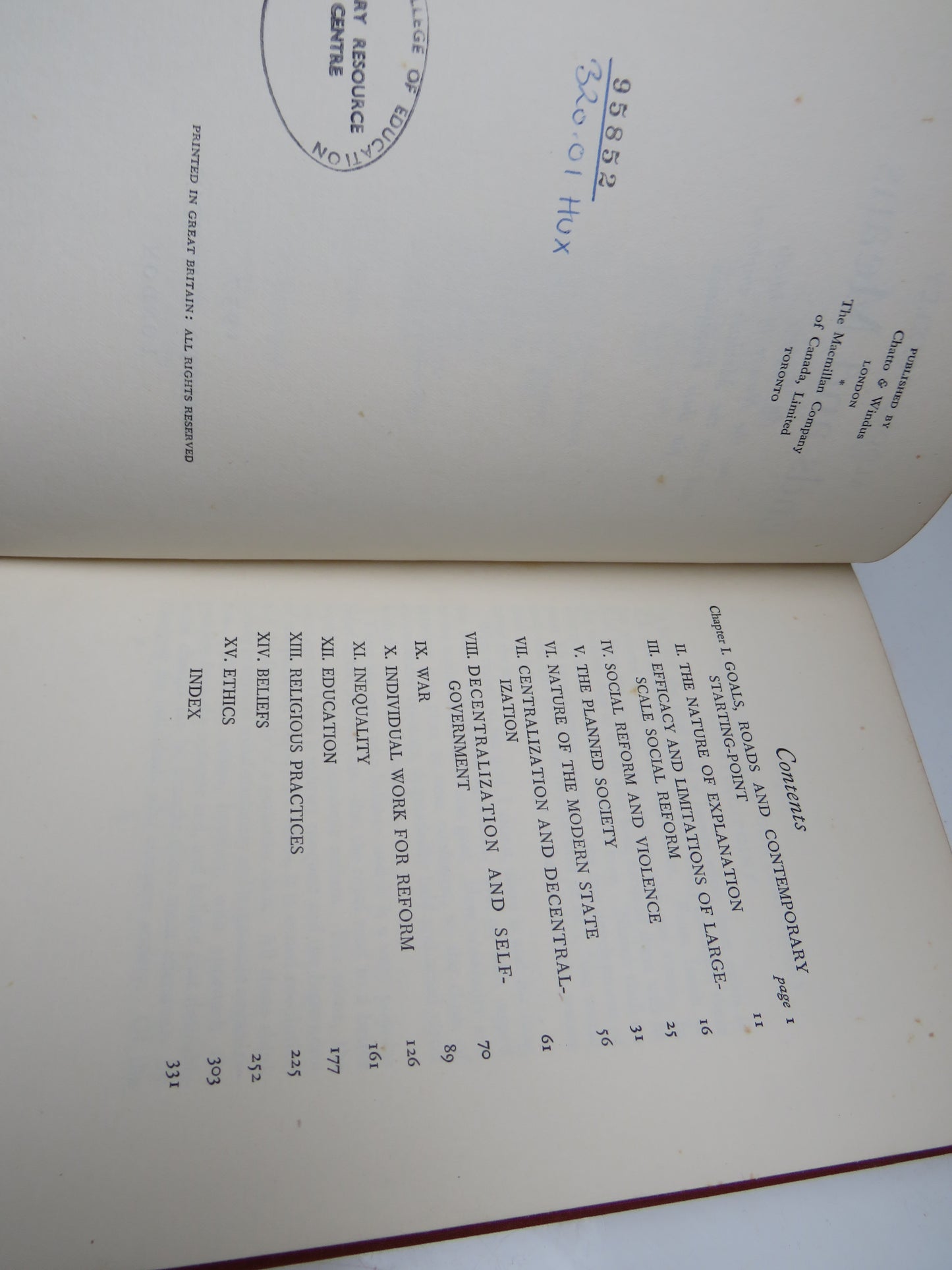 Ends and Means An Enquiry Into The Nature of Ideals and Into The Methods Employed For Their Realization 1937