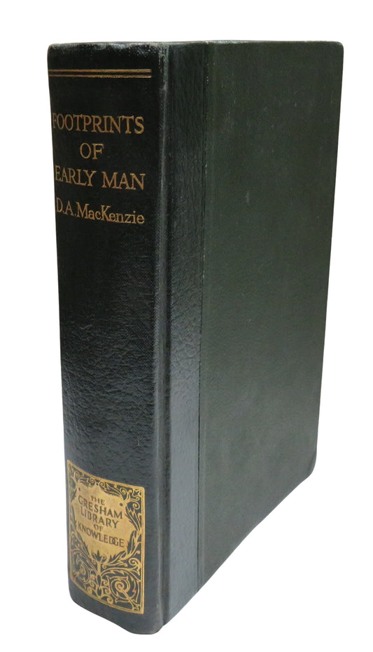 Footprints of Early Man By Donald A. Mackenzie Antique Book