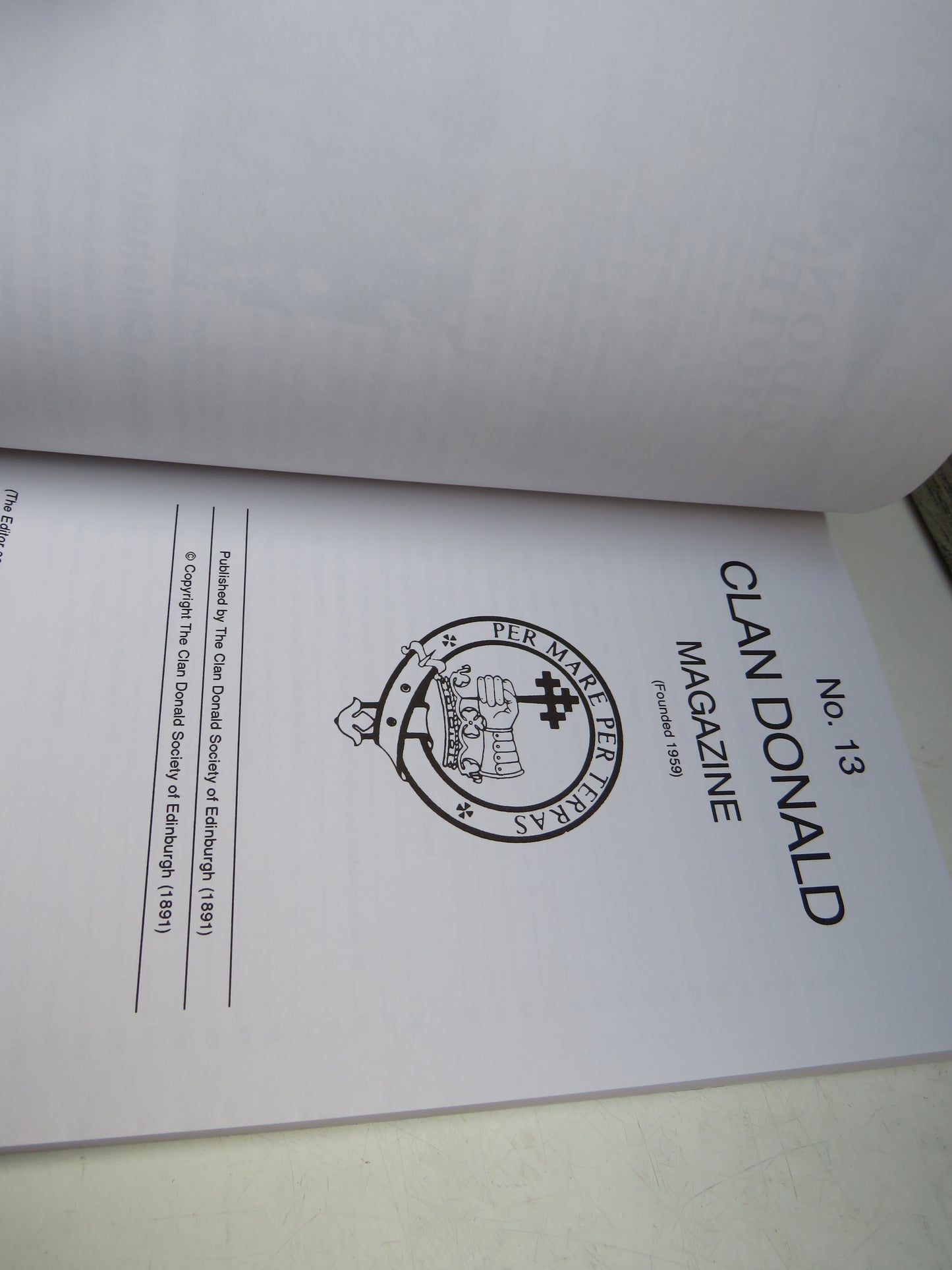 No. 13 Clan Donald Magazine