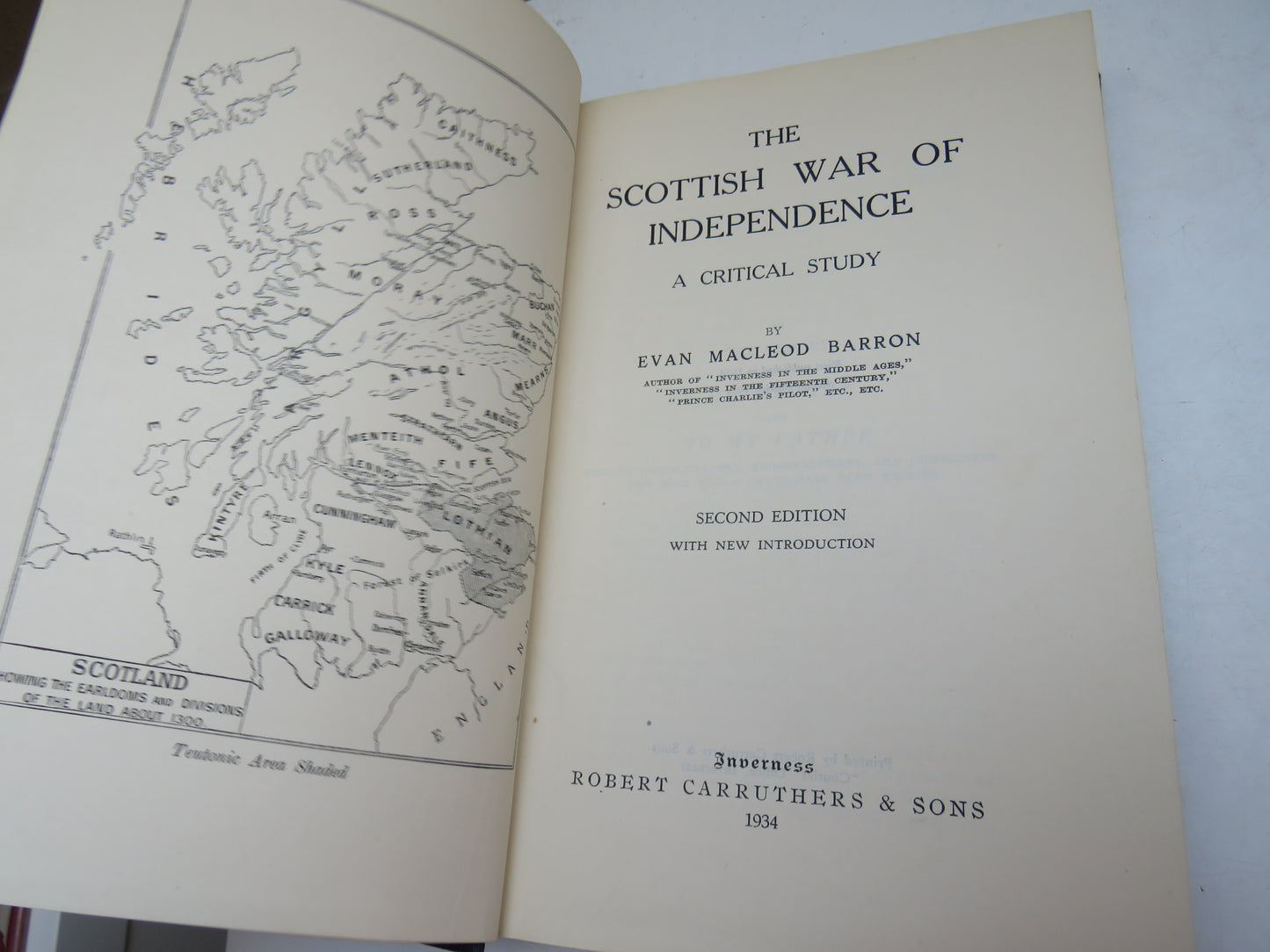 The Scottish War of Independence A Critical Study By Evan Macleod Barron 1934