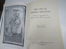 Load image into Gallery viewer, The Life of Thomas Bekynton Secretary To King Henry VI and Bishop of Bath and Wells 1443-1465 By Arnold Judd 1961
