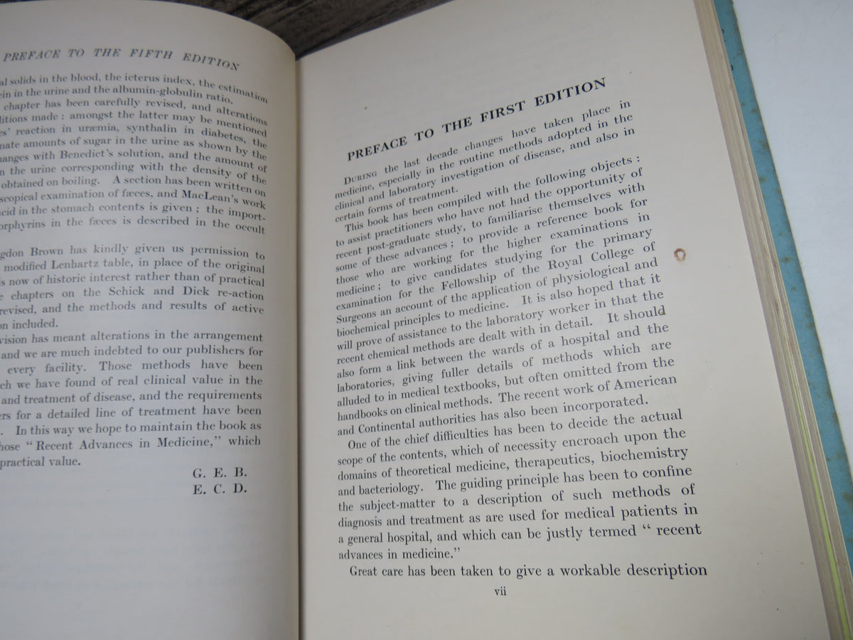Recent Advances In Medicine Clinical Laboratory Therapeutic By G. E. Beaumont 1929