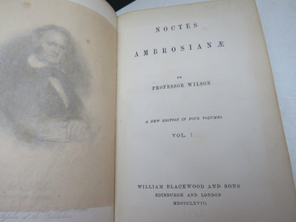 Noctes Ambrosianae By Proffesor Wilson 1868 Set of 4 Volumes book image 4