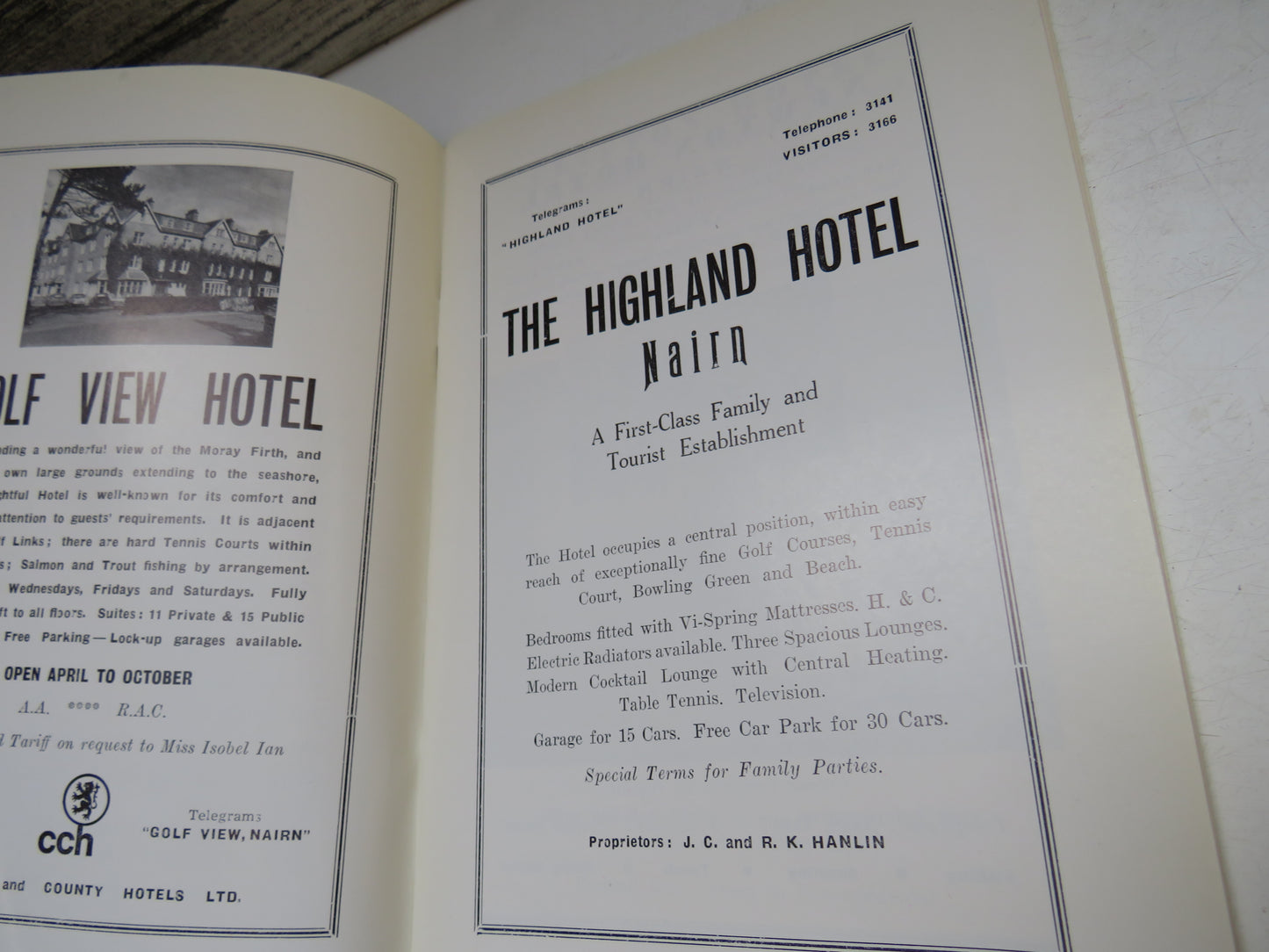 Your Invitation To Nairn Vintage Booklet
