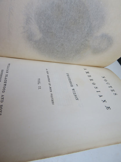 Noctes Ambrosianae By Proffesor Wilson 1868 Set of 4 Volumes book image 6