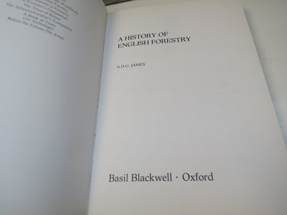A History of English Forestry By N.D.G. James 1981 book image 3