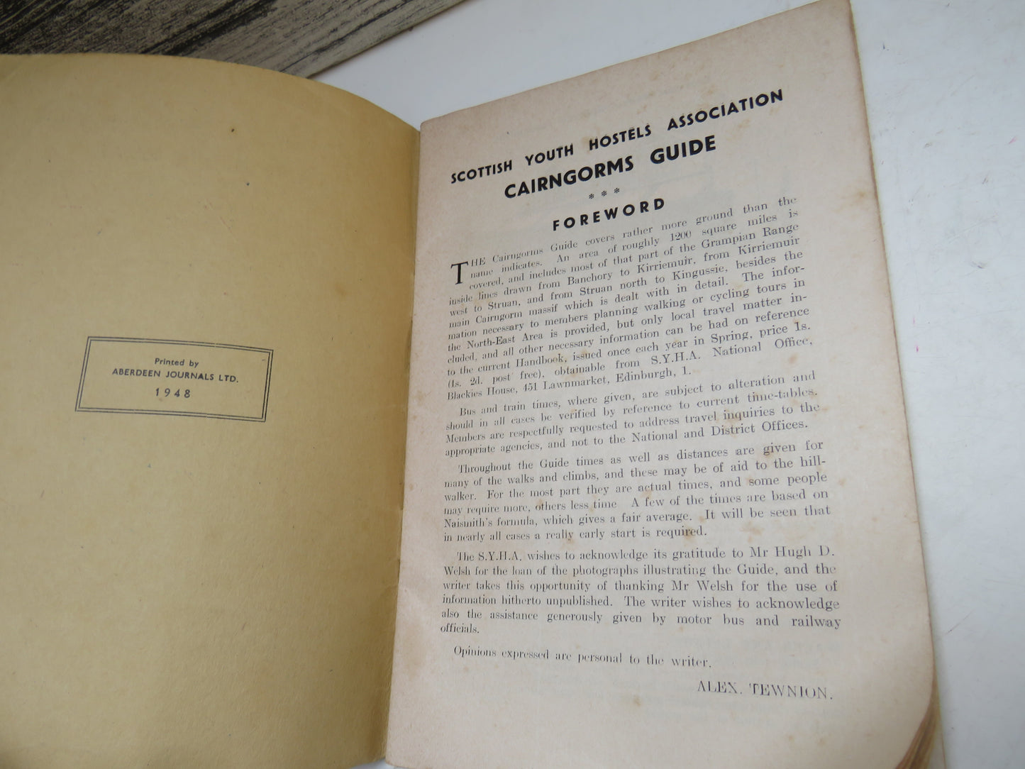 Cairngorms Guide 1948 Vintage Booklet