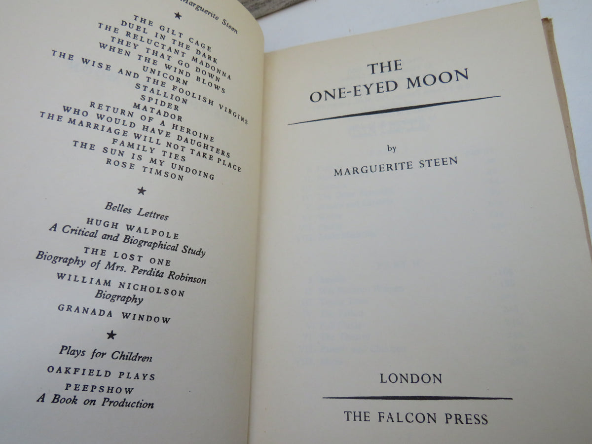 The One-Eyed Moon By Marguerite Steen 1954
