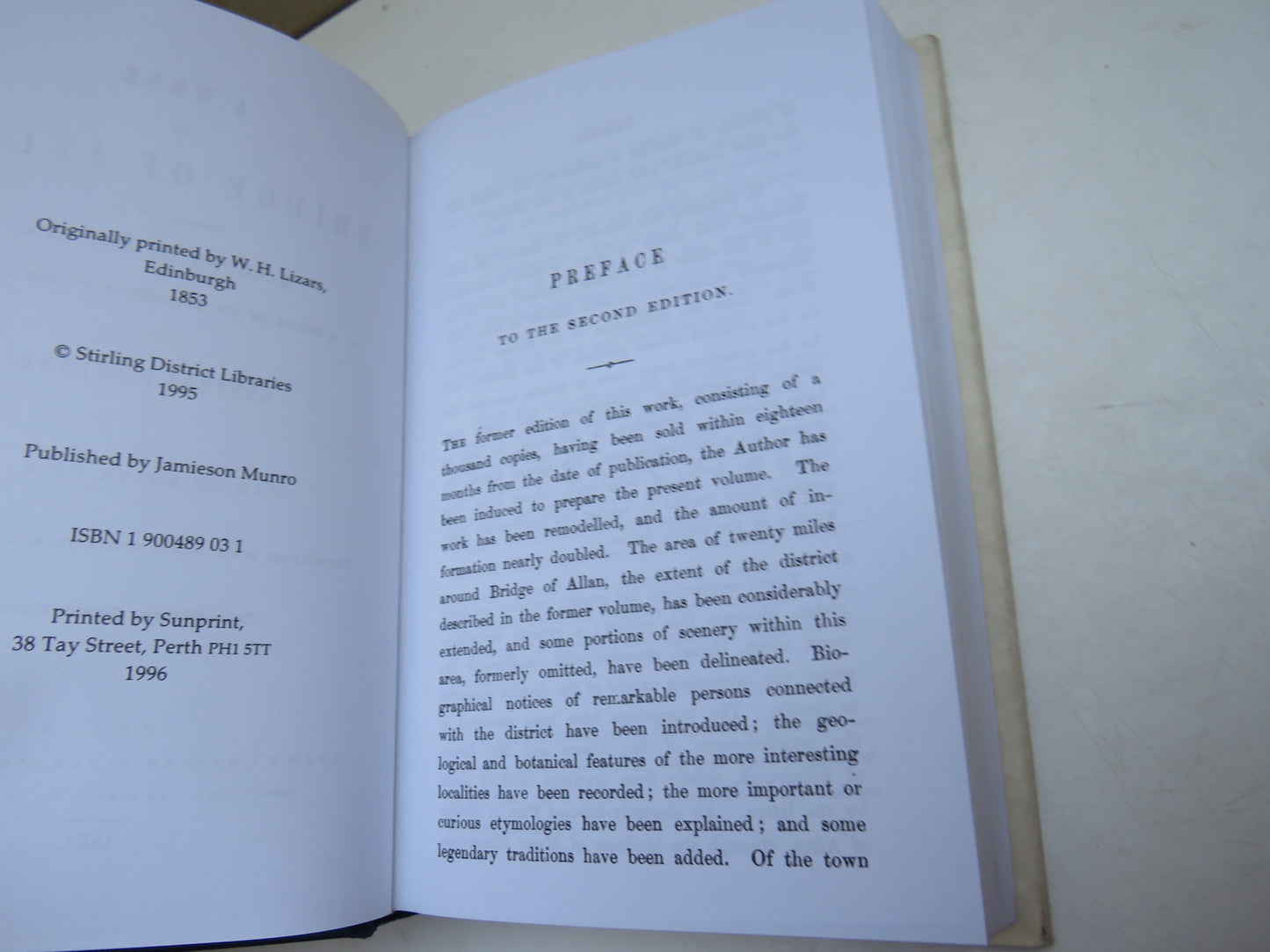 A Week At Bridge of Allan By Charles Roger Facsimile Reprint of 1853 Edition