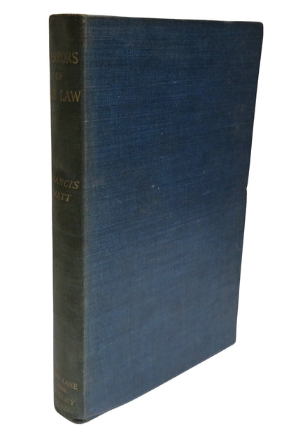 Terrors of the Law Being The Portraits of There Lawyers "Bloody Jeffreys" The Bluidy Advocate Macken book front cover