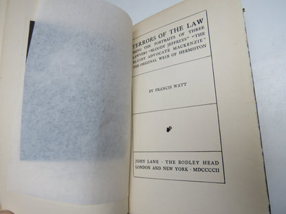 Terrors of the Law Being The Portraits of There Lawyers "Bloody Jeffreys" The Bluidy Advocate Macken book image 3