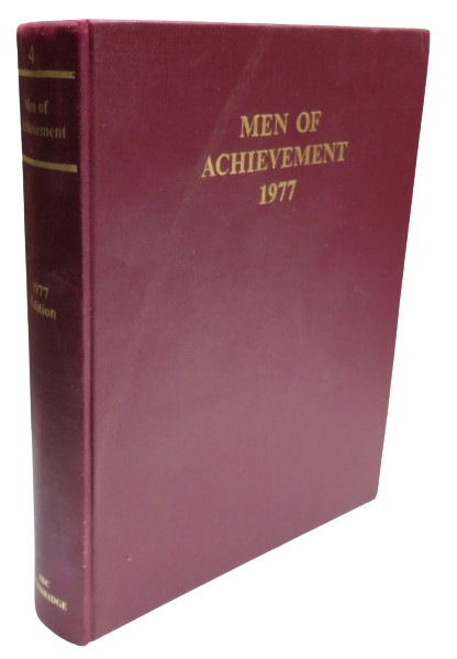 Men of Achievement Volume Four 1977 book front cover