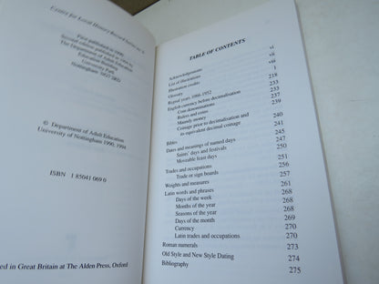 The Local Historian's Glossary & Vade Mecum, by Joy Bristow, 1994 book image 5