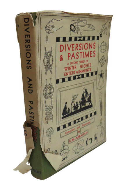Diversions & Pastimes, A Second Series of Winter Nights Entertainments, by R. M. Abraham, 1933 book front cover