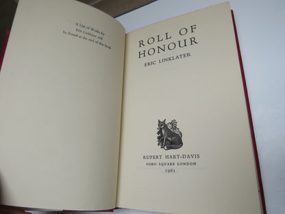 Roll of Honour By Eric Linklater 1961 book image 5