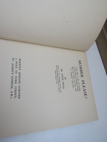Number Please! by Dr Unite Cross, 1938, Vintage Book book image 4