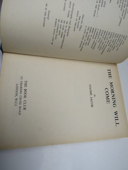 The Morning Will Come By Naomi Jacob book image 3