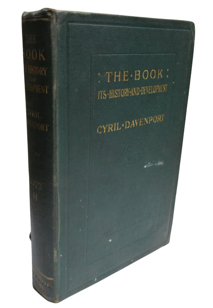 The Book Its History and Development By Cyril Davenport 1907 book front cover