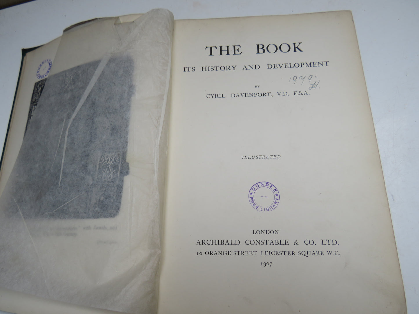 The Book Its History and Development By Cyril Davenport 1907