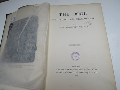 The Book Its History and Development By Cyril Davenport 1907 book image 3