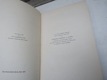 Principles of Public Speaking by Guy Careleton Lee, 1899 book image 4