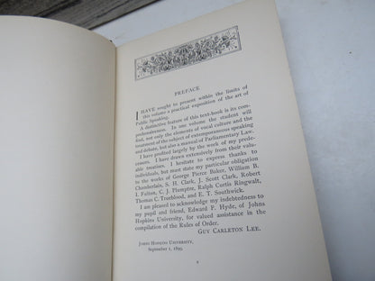 Principles of Public Speaking by Guy Careleton Lee, 1899 book image 5