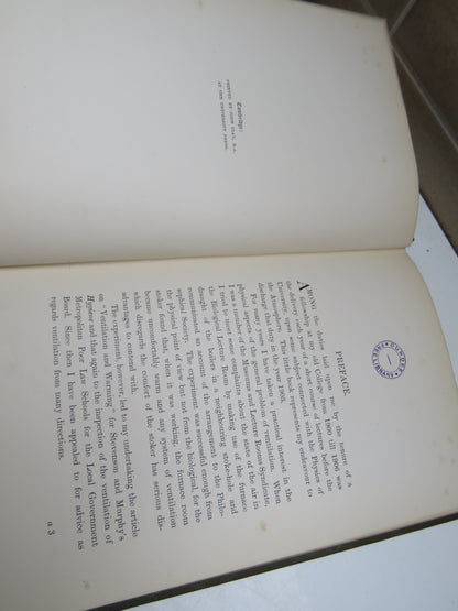 Air Currents and The Laws of Ventilation By W. N. Shaw 1907 Antique Book book image 4