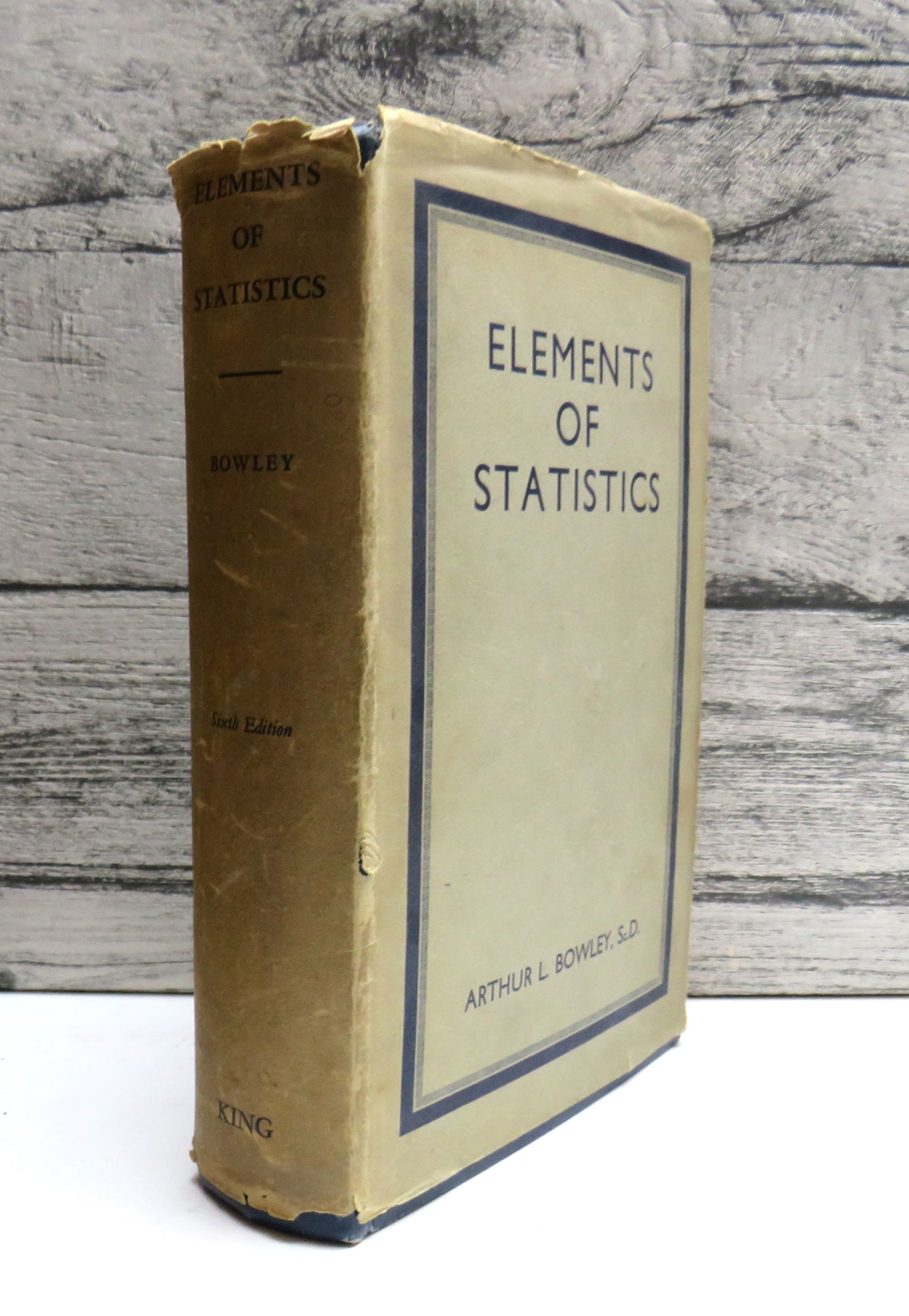 Elements of Statistics By Arthur L. Bowley 1937