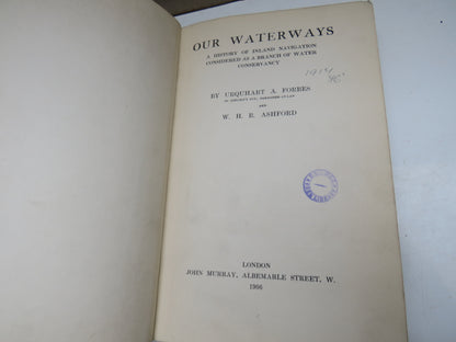 Out Waterways A History of Inland Navigation Considered As a Branch of Water Conservancy By Urquhart book image 4